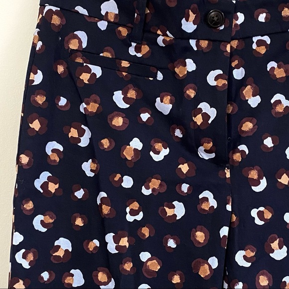 NWT Animal Print Cotton Crop Pant Ann Taylor - Picture 8 of 8